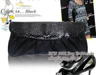 廣州女包一件代發 韓版新品晚宴女包 鏈條蛇紋手拿包手抓包包工廠,批發,進口,代購