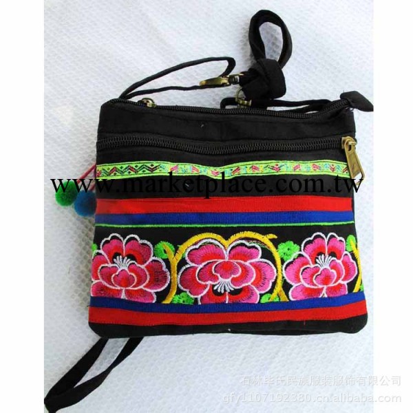 正品雲南手工刺繡花包  多層手拿斜挎包 小巧玲瓏 細肩帶工廠,批發,進口,代購