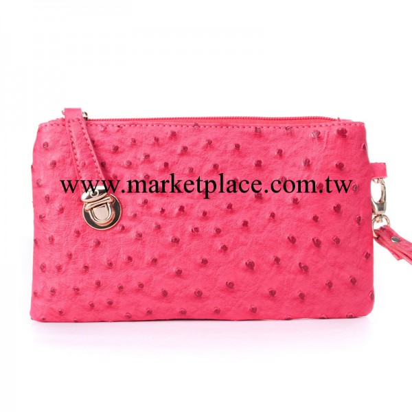 金粉世傢 供應【自主設計】時尚手拿包 鴕鳥紋小包 女包 支持混批工廠,批發,進口,代購