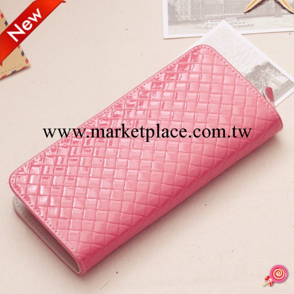 供應糖果色女式錢包 手拿包 真皮皮夾 名牌撞色錢夾 實體店爆款工廠,批發,進口,代購