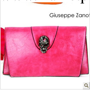 復古歐美大牌骷髏頭手拿包單肩斜跨潮包閃鉆鬼頭女包工廠,批發,進口,代購