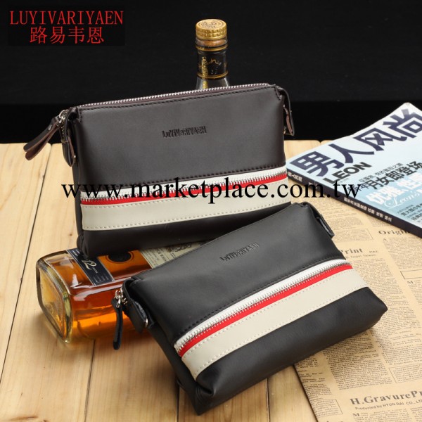 包郵品牌 路易韋恩 2013新款男式包 牛皮二層手包 時尚手拿包韓版工廠,批發,進口,代購