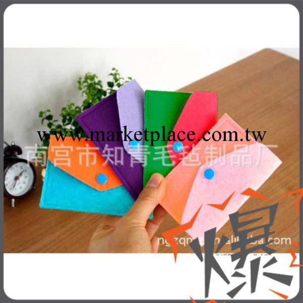 廠傢供應韓國精美糖果色毛氈卡包 鑰匙包  糖果包包 女手拿包工廠,批發,進口,代購