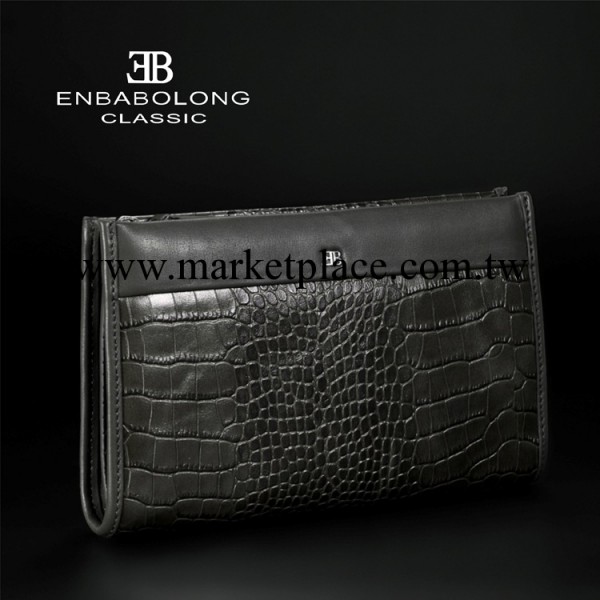 高端商務品牌復古鱷魚紋真皮男手拿包 進口頭層牛皮手包 一件代發工廠,批發,進口,代購
