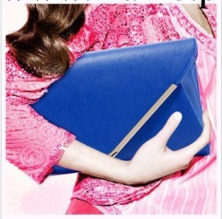 【女包批發零售】2013新款韓版寶藍色信封包大小手拿包歐美復古包工廠,批發,進口,代購