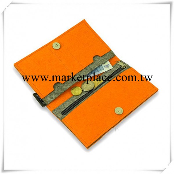 9月新款簡約運動精品毛氈包時尚卡包錢包手拿包可加LOGO工廠,批發,進口,代購