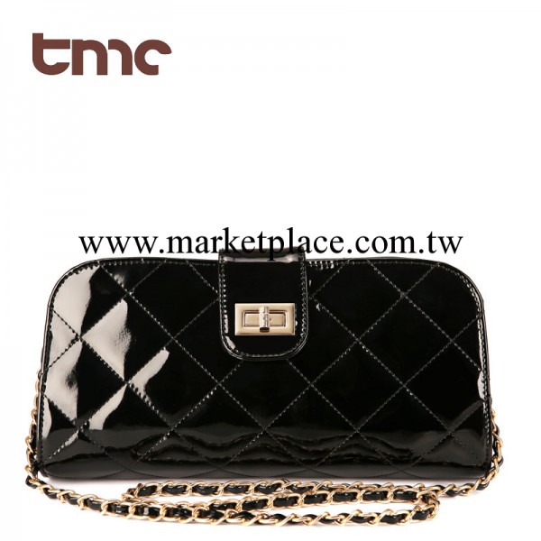 Tmc外貿原單2013春夏小資漆皮菱格新款歐美時尚手拿包女包斜跨包工廠,批發,進口,代購