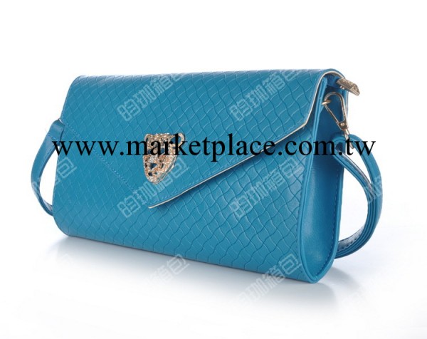 新款時尚女士手拿包歐美鑲鉆豹頭菱格單肩包手挽包斜跨包808工廠,批發,進口,代購