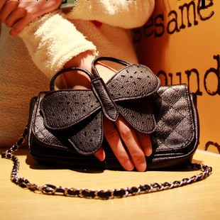 春夏新款2013新款女包蝴蝶結菱格手拿包單肩包女包包工廠,批發,進口,代購