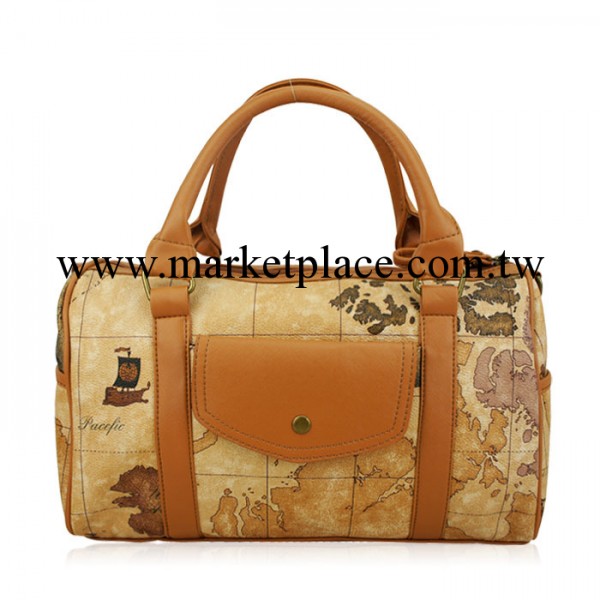 丹蘭新品D-1214B 復古郵差地圖單肩包 時尚街頭斜挎包多用包工廠,批發,進口,代購