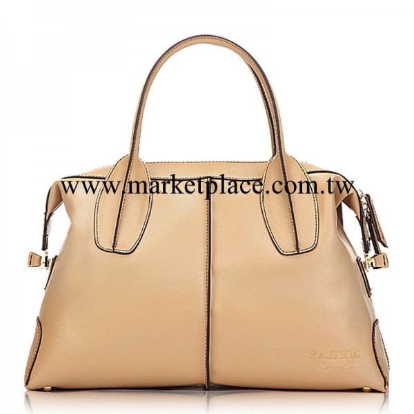 直銷新款歐美正品 真皮女包 簡約車縫線通勤百搭女式牛皮手提包工廠,批發,進口,代購