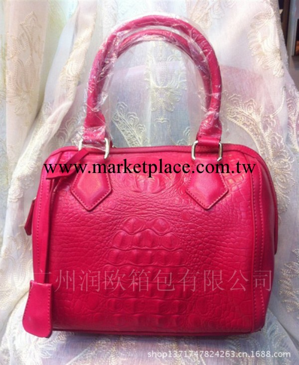 新款鱷魚紋真皮手提包 時尚壓花女包 真皮包包批發工廠,批發,進口,代購