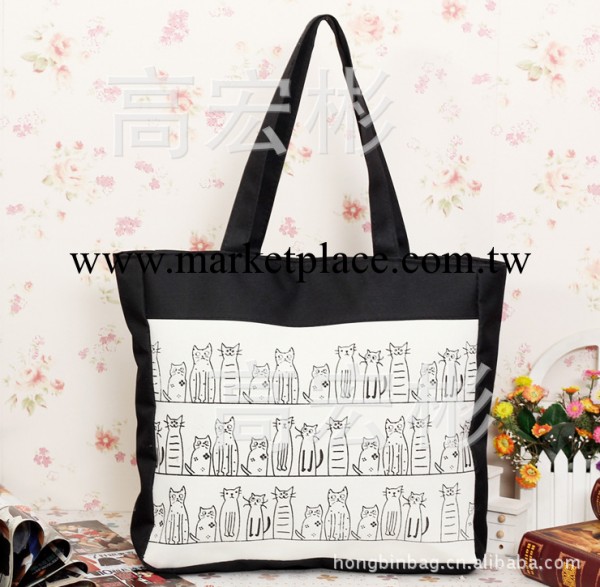 大廠直供可愛手提包便當包2013爆款系列絲網花大容量群貓包包工廠,批發,進口,代購