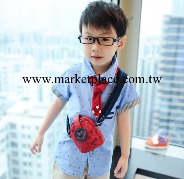 韓版男童寶寶短袖襯衫 中小兒童夏裝襯衣童裝零售一件代發批發・進口・工廠・代買・代購