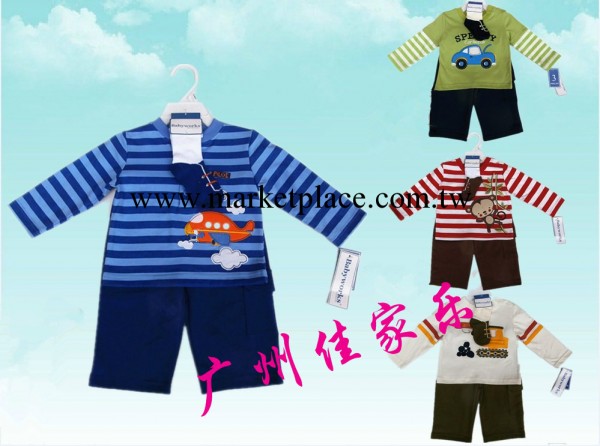 外貿原單 歐美品牌babyworks 男童三件套 春秋款男童長袖套裝工廠,批發,進口,代購