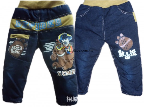 冬季新款童裝 3-7歲小中童 兒童牛仔棉褲 男童棉褲批發 童褲直銷工廠,批發,進口,代購