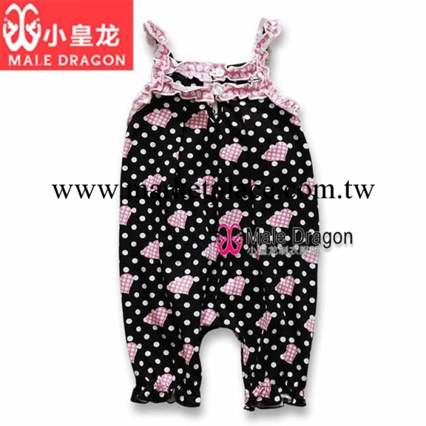 male dragon品牌童裝 女童圓點褲桃心背帶褲 時尚童裝批發8095工廠,批發,進口,代購