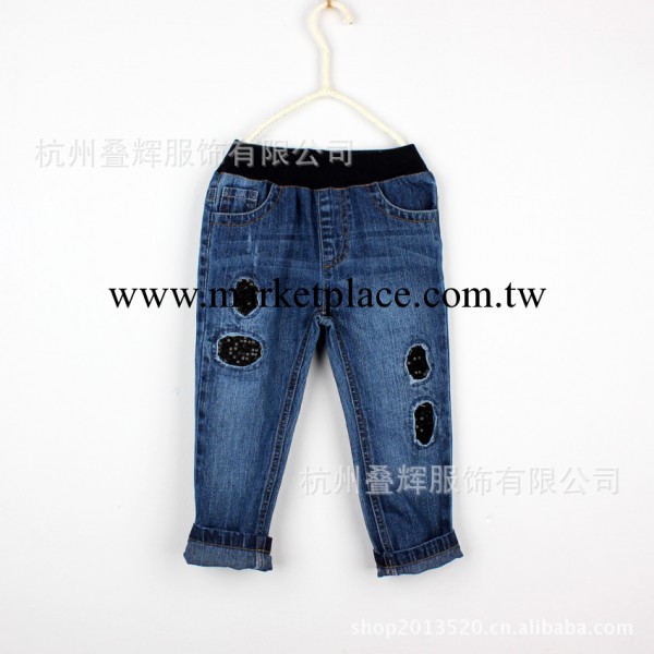外貿童褲批發 品牌GAP*原單新款鑲亮片女童牛仔褲 童裝批發工廠,批發,進口,代購