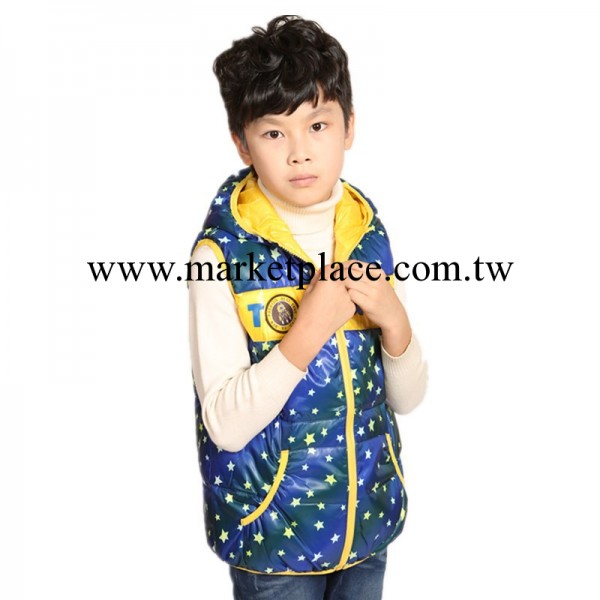 反季2013新款正品童小鴨之星兒童羽絨衣男童羽絨衣馬甲坎肩1317工廠,批發,進口,代購