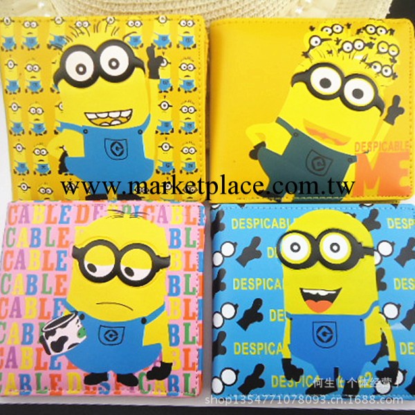 Despicable Me 卑鄙的我 神偷奶爸 PU2折短橫款錢夾 錢包 4款工廠,批發,進口,代購