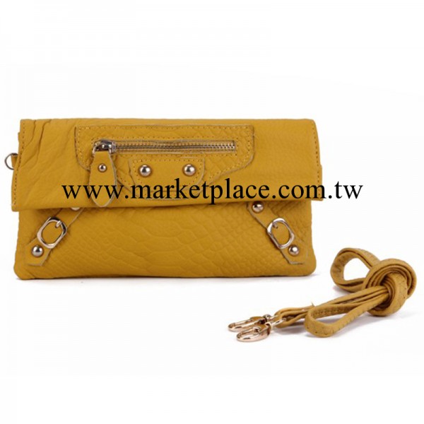 2012新款韓版糖果色大手拿包歐美復古單肩斜挎手抓包真皮笑臉女包工廠,批發,進口,代購