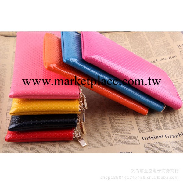 2013新款女士手拿包 銅單拉鏈大容量錢包  可多色混批女士錢包女工廠,批發,進口,代購