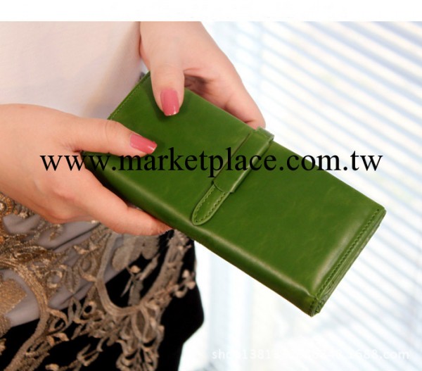 新品韓版女錢包復古抽帶3折多功能長款女士卡包手拿包廠傢批發工廠,批發,進口,代購