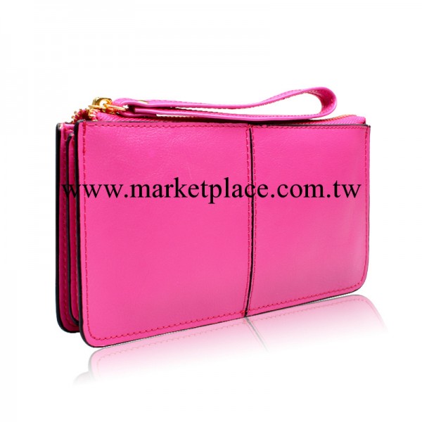 2013新款牛皮長款女士錢包歐美真皮錢夾原創女式拉鏈手拿包正品工廠,批發,進口,代購