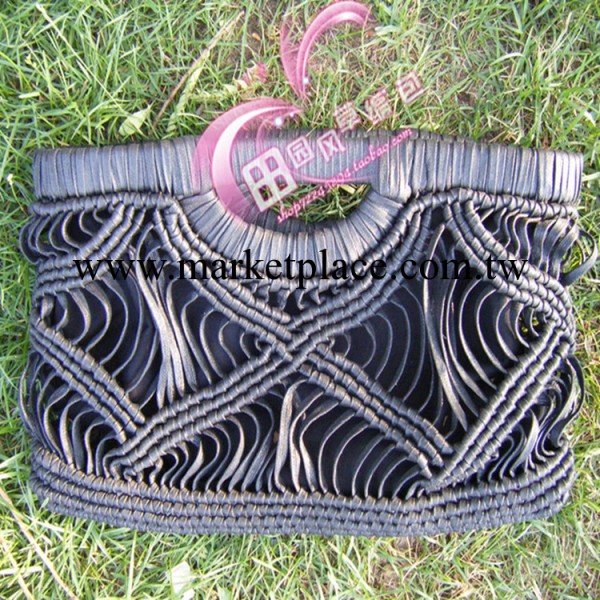 2013新款手工編結時尚PU 手拿包工廠,批發,進口,代購