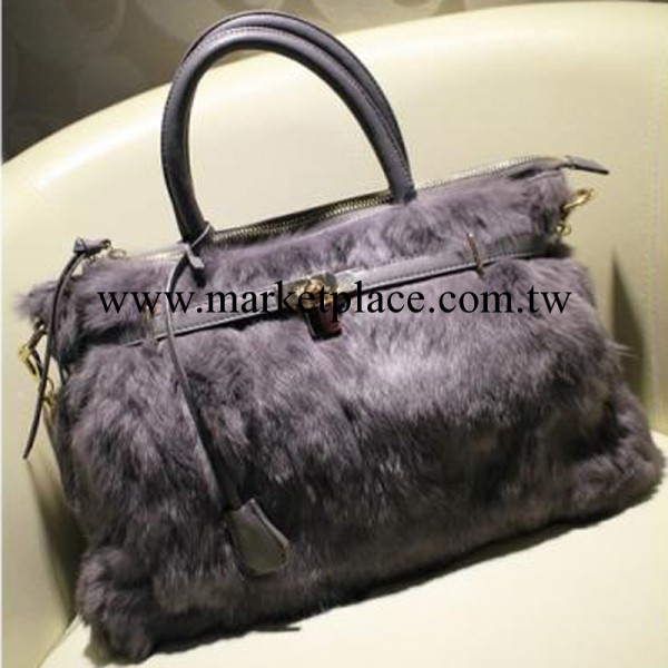 兔毛歐美風鎖頭鏈條女包包潮 手提單肩包 高檔氣質秋冬2013新款包工廠,批發,進口,代購