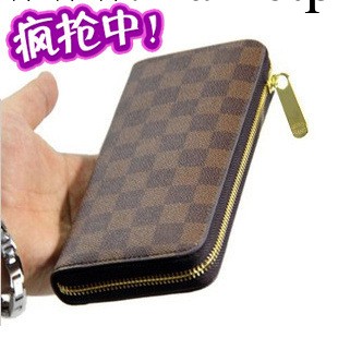 2013歐美大牌 真皮正品男士錢包男士長款錢包女式手拿包拉鏈錢包工廠,批發,進口,代購