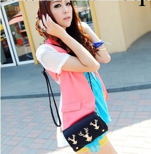 2013新款優質復古可愛小鹿包單肩斜挎包潮女包英倫風復古手拿包工廠,批發,進口,代購