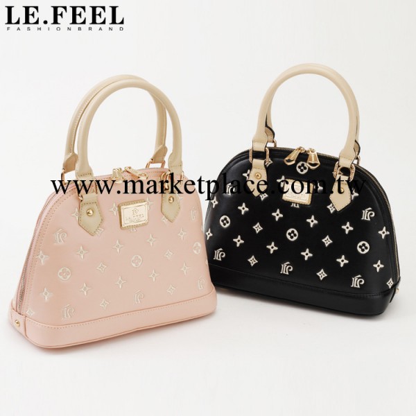 lefeel女包2013歐美風繡花潮包貝殼包單肩斜跨 手提女包包批發工廠,批發,進口,代購