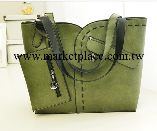 皓軒2013新款定型V口穿線女包包 單肩手提斜跨  個性女包批發工廠,批發,進口,代購