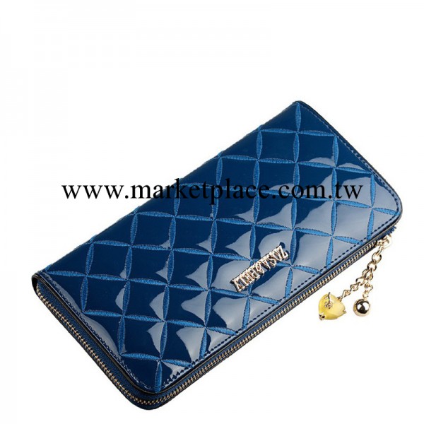 香妃兒新款 歐美菱格真皮長款拉鏈潮女式錢手拿包Z13114工廠,批發,進口,代購