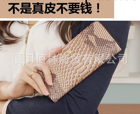 卡沛諾KAPENO精品* 歐美時尚真皮手拿包女士長款牛皮蛇紋錢包批發工廠,批發,進口,代購