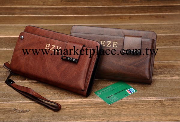 坤豪新品手包 商務男士手拿包錢夾錢包 牛皮真皮手抓男包s028工廠,批發,進口,代購