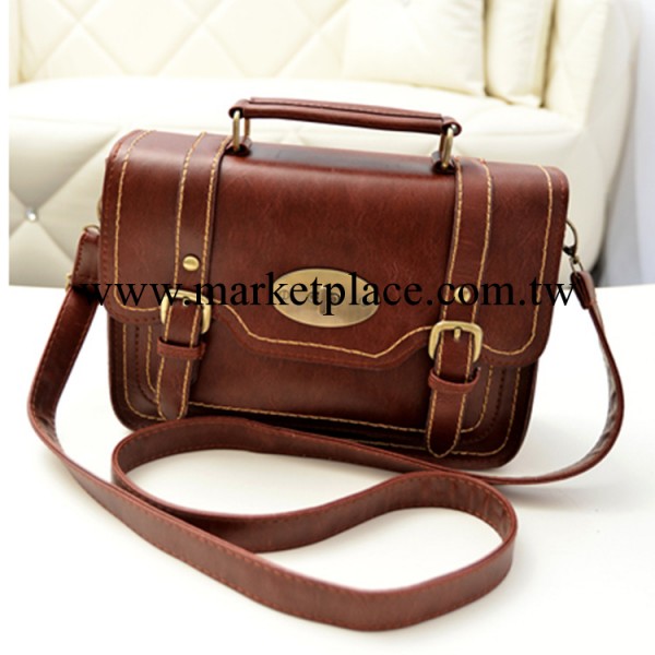 2013新款單肩包復古時尚韓版手提包車縫線斜挎包女包包 廠傢批發工廠,批發,進口,代購