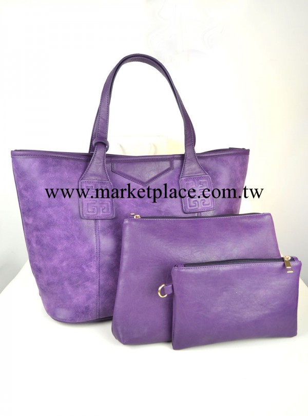 G牌秋冬磨砂女士手提單肩包包歐美潮包2013女包新款三件套子母包工廠,批發,進口,代購