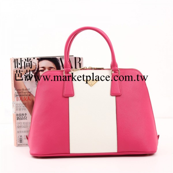 2013超值歐美新款十字紋原版牛皮貝殼包手提斜挎真皮女包包潮中號工廠,批發,進口,代購