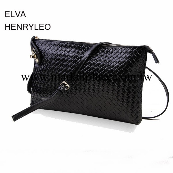 潮流時尚女包牛皮編織斜挎包潮單肩包女歐美時尚潮流真皮肩包挎包工廠,批發,進口,代購