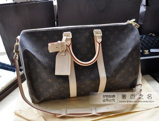 男女旅行出差行李包環保旅行手提斜挎單肩包經典老花熱賣款M41418工廠,批發,進口,代購