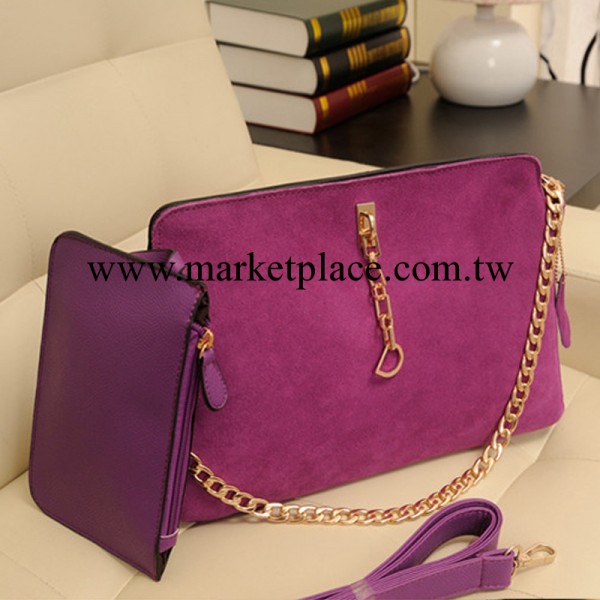 2013新款韓版潮包包磨砂皮復古鏈條包手提單肩斜誇女包批發工廠,批發,進口,代購