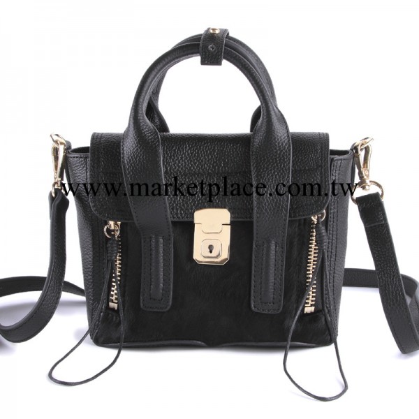 2013秋冬新款真皮女包牛皮馬毛批發一件代發小斜挎包拉鏈手提包工廠,批發,進口,代購