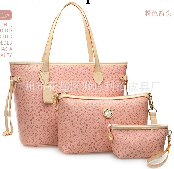 米緹貝蒂女士手提單肩斜挎包包歐美潮流2013新款女包三件套子母包工廠,批發,進口,代購