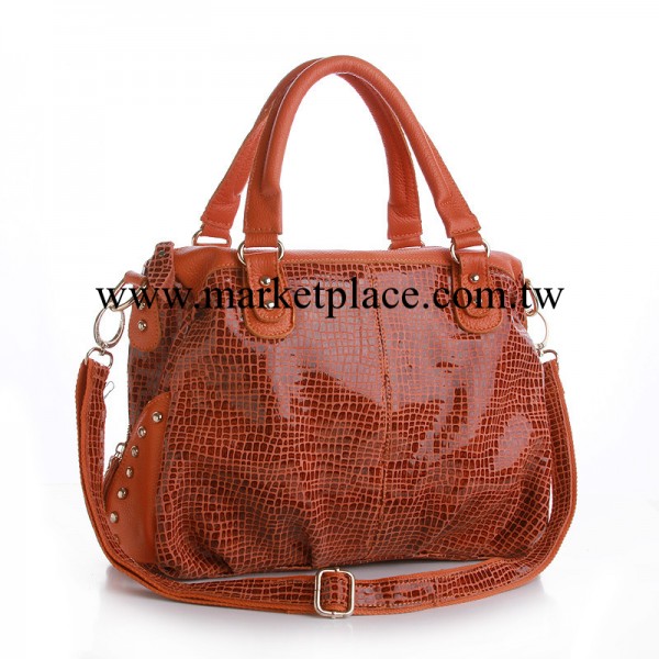 cherrykoko韓版真皮女包鱷魚紋牛皮時尚手提斜挎包工廠,批發,進口,代購