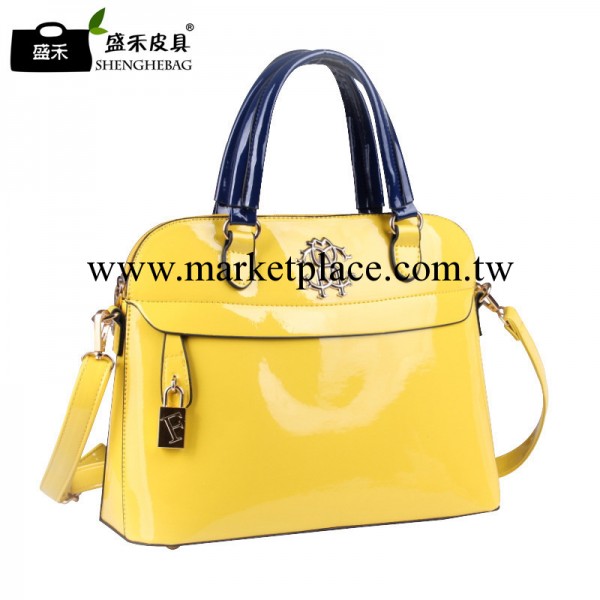 D007新款波士頓漆皮單肩手提果凍糖果色女士包包公文女包批發代發工廠,批發,進口,代購