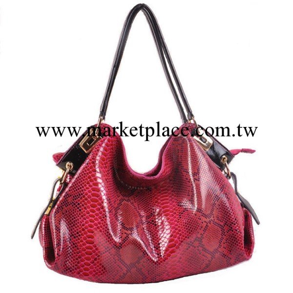 2013歐美新款廣州真皮女包批發蛇紋牛皮經典OL手提單肩女士真皮包工廠,批發,進口,代購