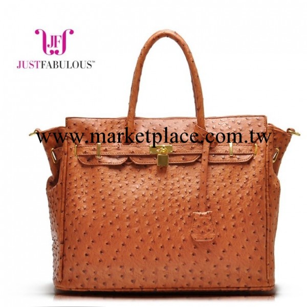 外貿尾貨 高端鴕鳥紋手提包可斜挎工廠,批發,進口,代購
