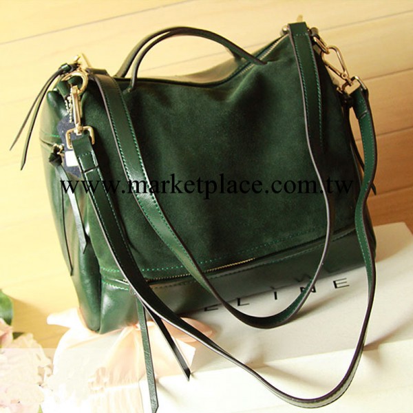 秋冬歐美明星街拍磨砂油蠟牛皮手提單肩流蘇裝飾拉鏈機車通勤包工廠,批發,進口,代購